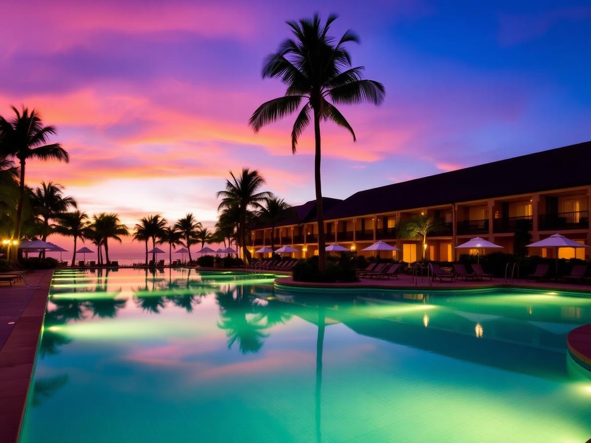 Surdatta Resort grounds and pool area